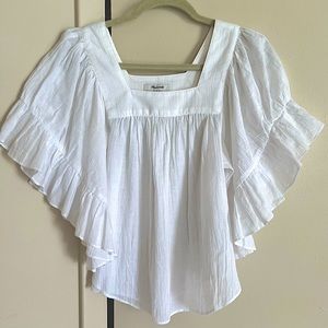 Flutter-Sleeve Butterfly Top Madewell